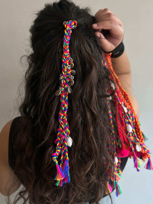 Coin Shell Tassle Hairtie