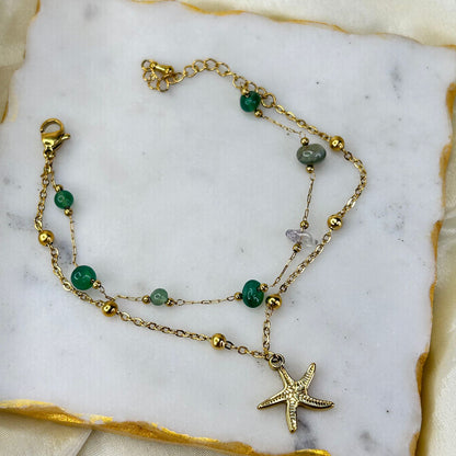 Starwave Layered Chain Bracelet