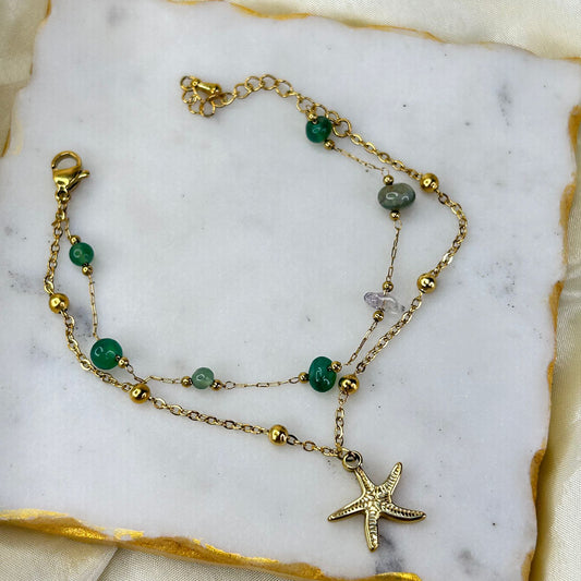Starwave Layered Chain Bracelet