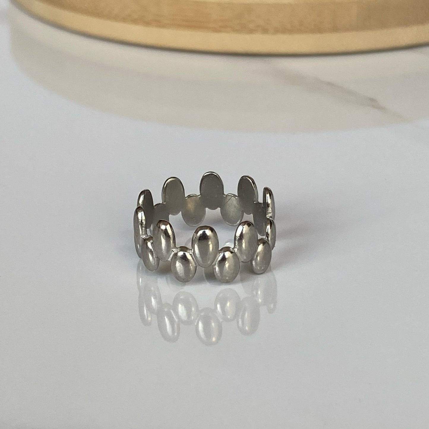 Pebble Silver Ring