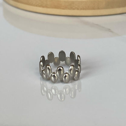 Pebble Silver Ring