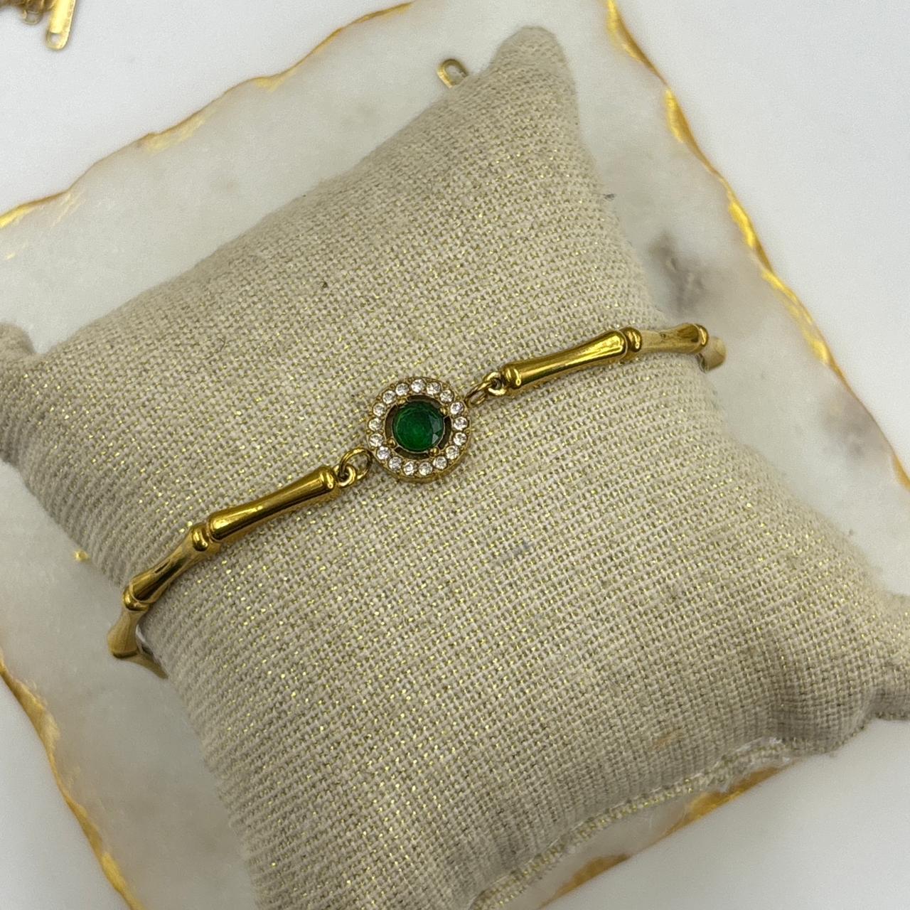 Emerald Mist Chain Bracelet