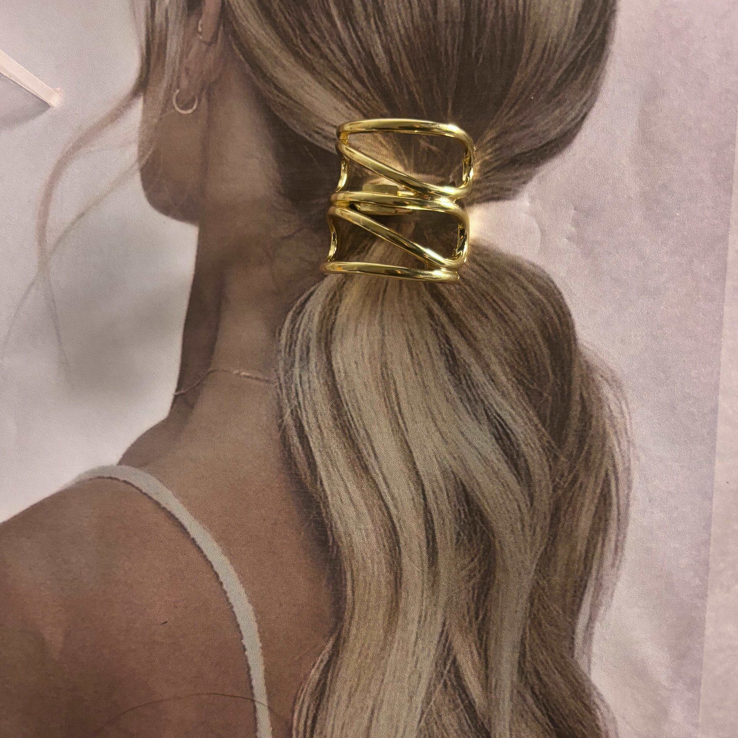 Criss Cross Hair Cuff Tie