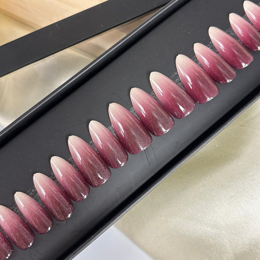 Ombré Cat Eye Nails 12