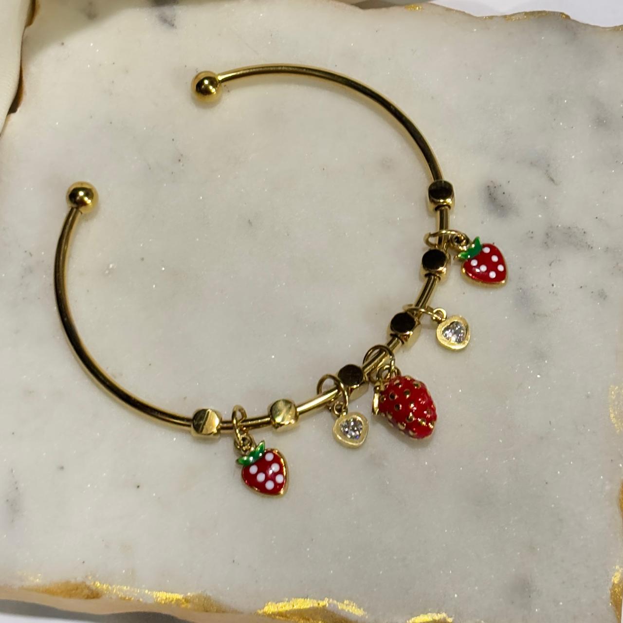 Strawberry Charm Bracelet