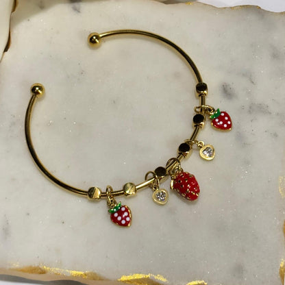Strawberry Charm Bracelet