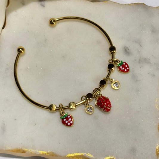 Strawberry Charm Bracelet