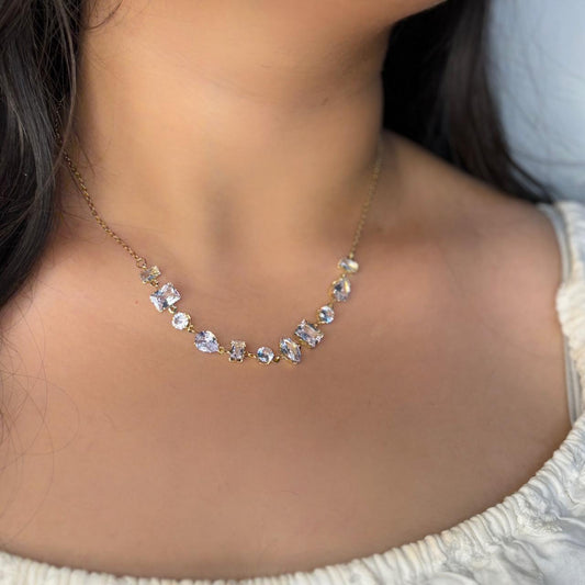 Bejewelled Multi Stone Necklace 02