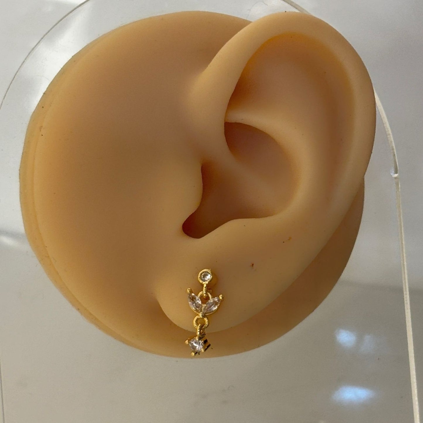 Twin Charm Flatback Earrings