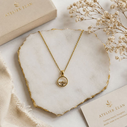 Dainty Luna Necklace ( Gold )