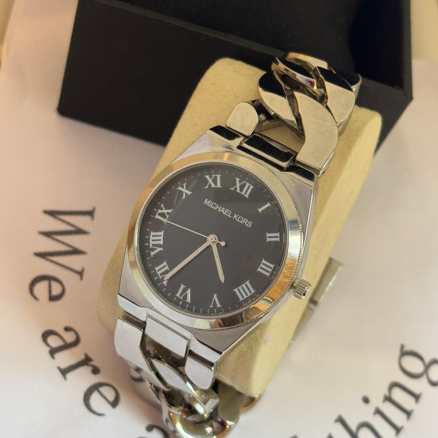 MK Link Watch (Silver - Black)- 32 Mm