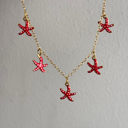 Red Star Beach Necklace