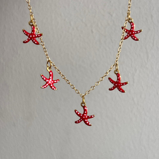 Red Star Beach Necklace