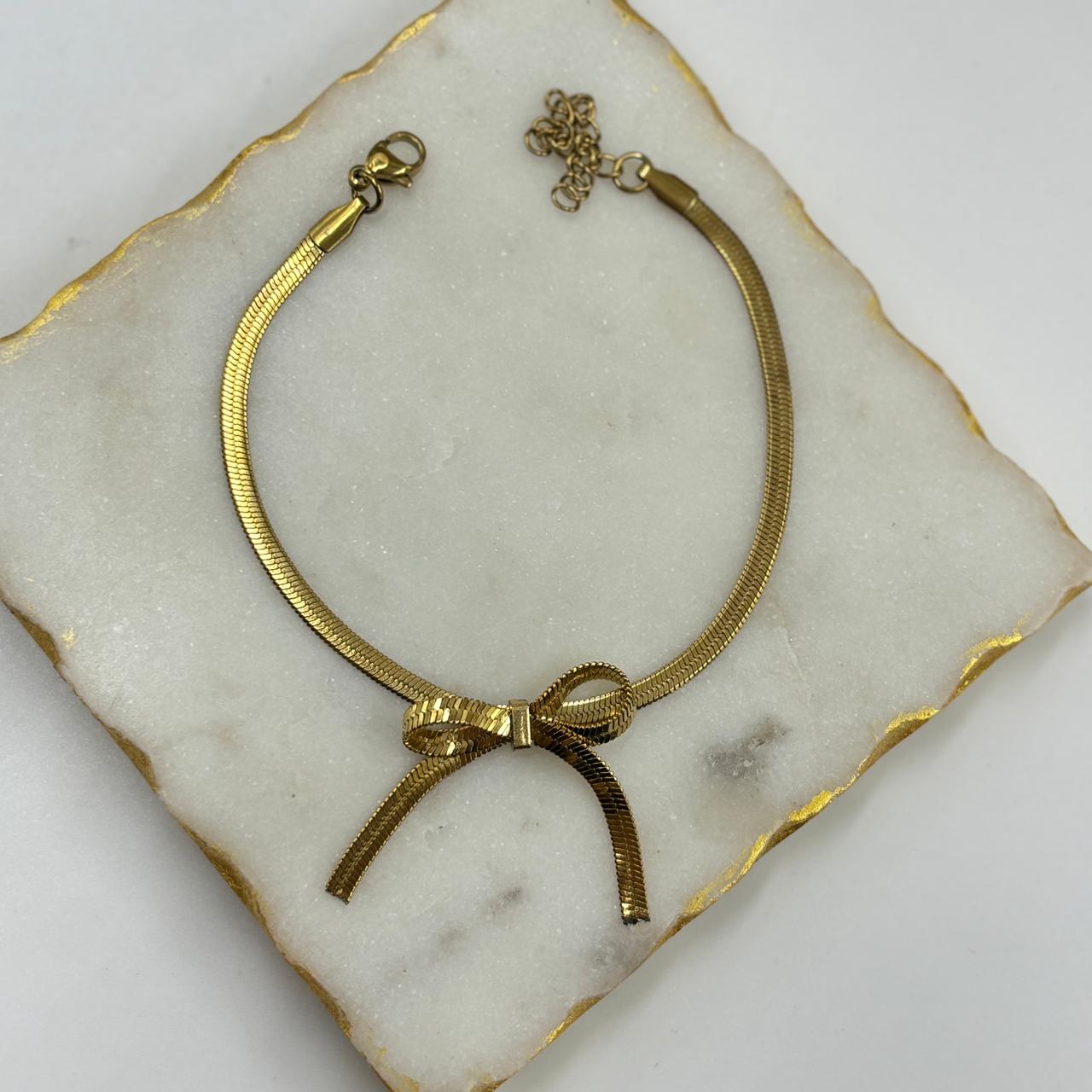 Viper Bow Chain Bracelet
