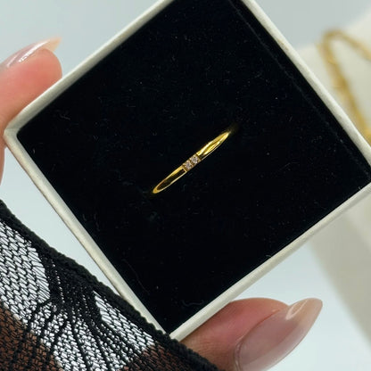 Sleek Stone Ring