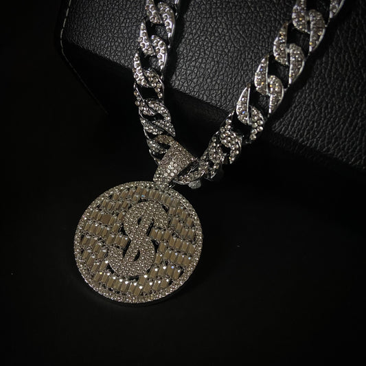 Dollar ICED Out Neckchain