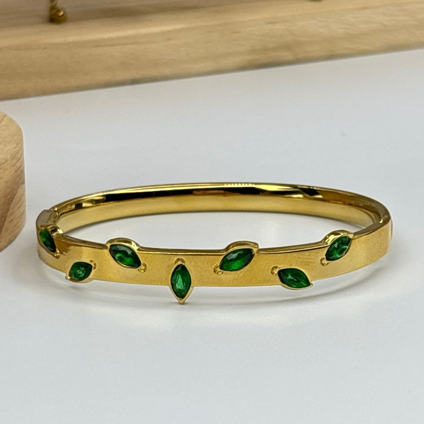 Emerald Leaf Bracelet