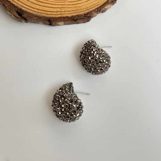 Bling Grey Bottega Earrings