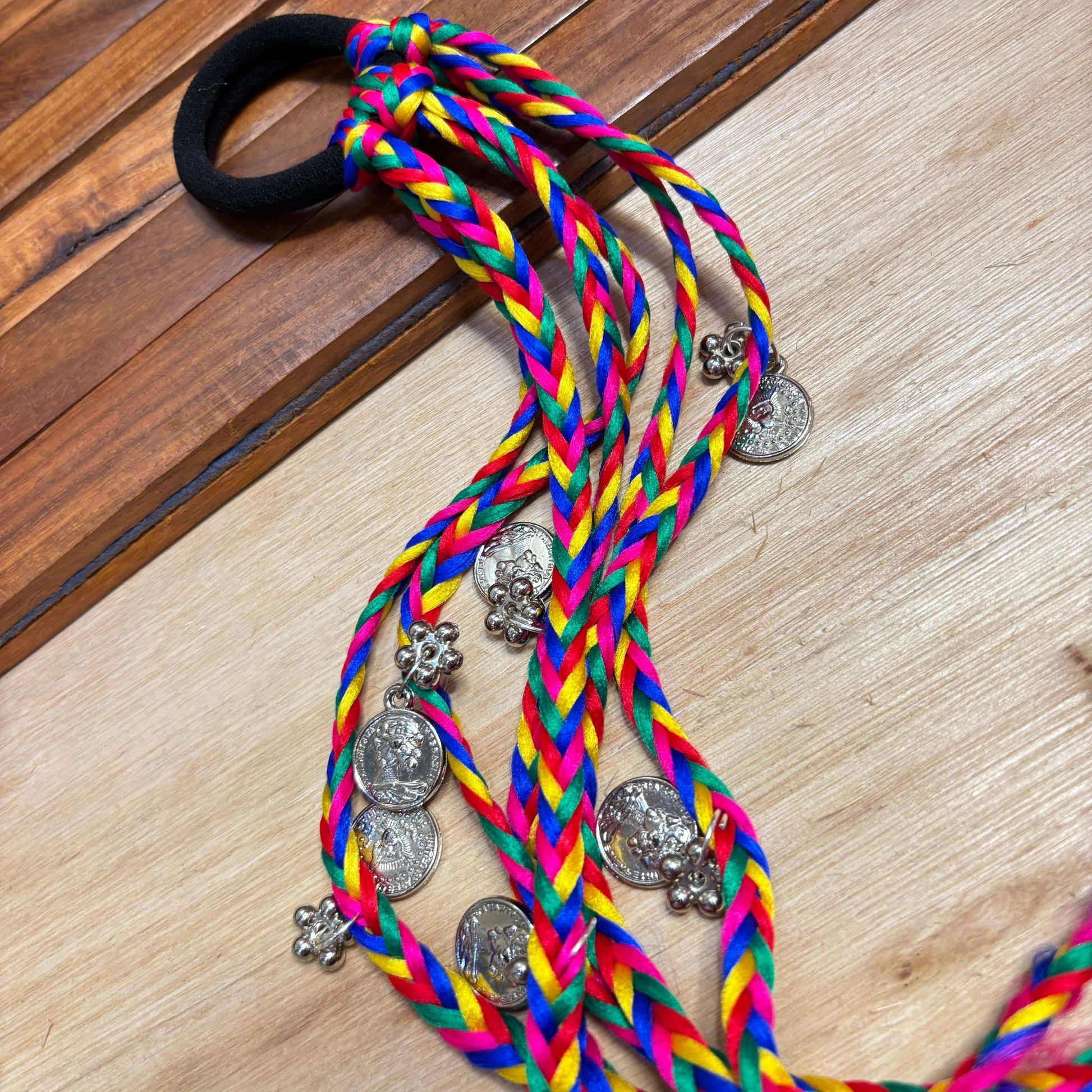 Coin Shell Tassle Hairtie