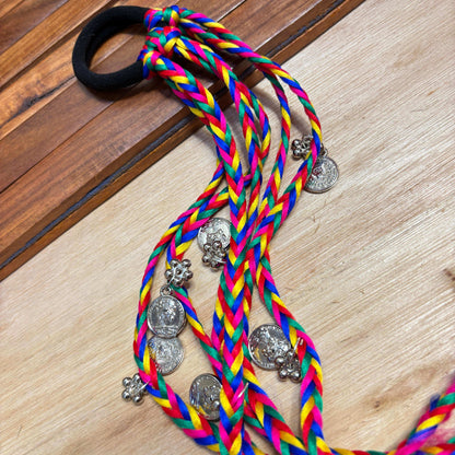 Coin Shell Tassle Hairtie