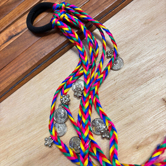 Coin Shell Tassle Hairtie