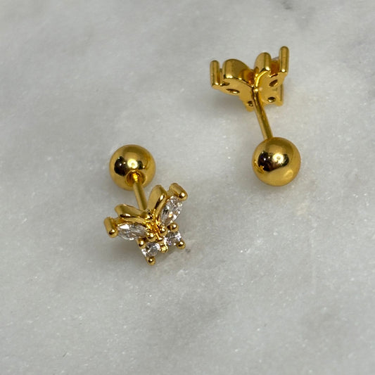 Swallowtail Flatback Earrings