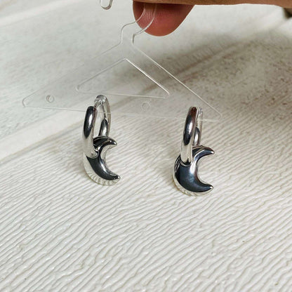Detachable Moon Hoops