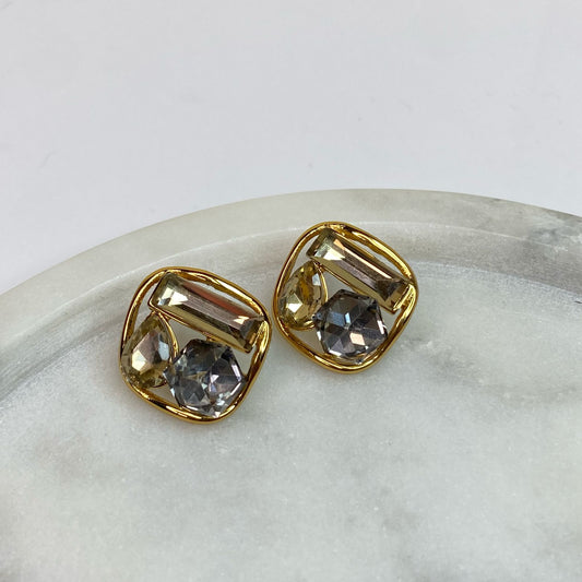 Moonstone Earrings-Grey