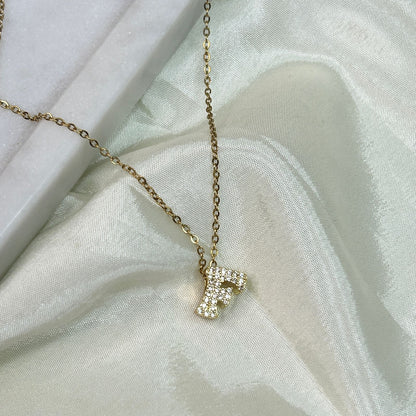 Studded Initial Necklaces