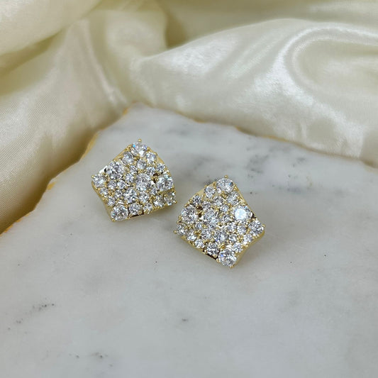 Frosted Square Earrings
