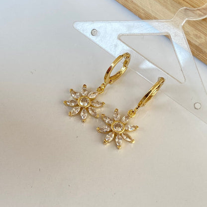 Flower Huggies Earrings